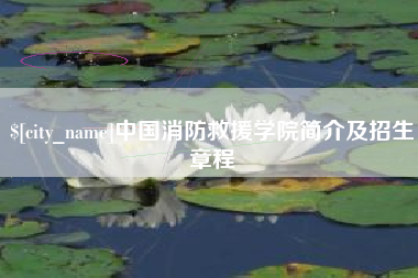 鄂尔多斯中国消防救援学院简介及招生章程