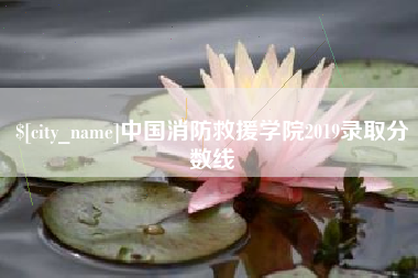 鄂尔多斯中国消防救援学院2019录取分数线