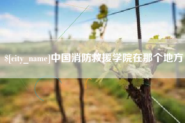 鄂尔多斯中国消防救援学院在那个地方