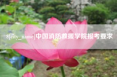 鄂尔多斯中国消防救援学院报考要求
