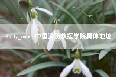 鄂尔多斯中国消防救援学院具体地址