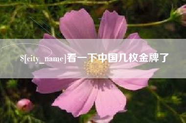 鄂尔多斯看一下中国几枚金牌了