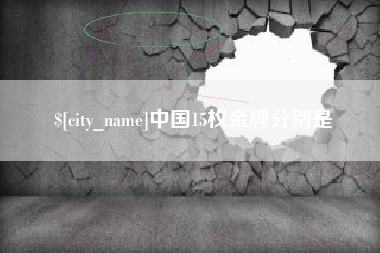 鄂尔多斯中国15枚金牌分别是