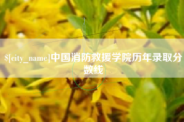 鄂尔多斯中国消防救援学院历年录取分数线