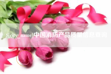 鄂尔多斯中国消防产品质量信息查询
