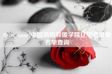 鄂尔多斯中国消防救援学院辽宁省录取名单查询