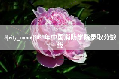 鄂尔多斯2021年中国消防学院录取分数线