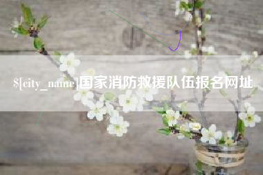 鄂尔多斯国家消防救援队伍报名网址