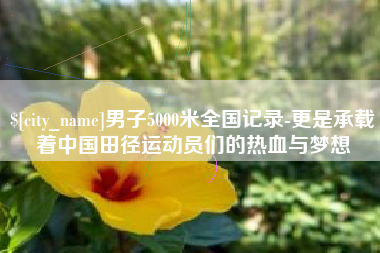 鄂尔多斯男子5000米全国记录-更是承载着中国田径运动员们的热血与梦想