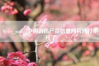鄂尔多斯中国消防产品信息网官网打不开了