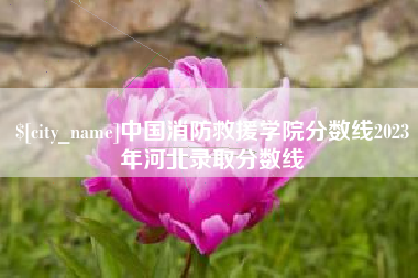 鄂尔多斯中国消防救援学院分数线2023年河北录取分数线
