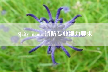 鄂尔多斯消防专业视力要求