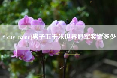 鄂尔多斯男子五千米世界冠军奖金多少
