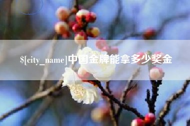 鄂尔多斯中国金牌能拿多少奖金