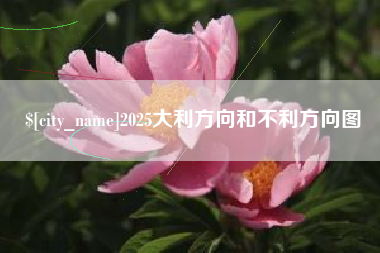 鄂尔多斯2025大利方向和不利方向图