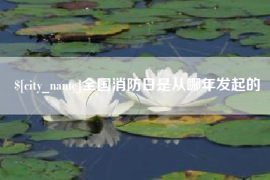 鄂尔多斯全国消防日是从哪年发起的