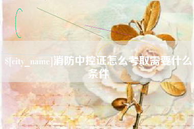 鄂尔多斯消防中控证怎么考取需要什么条件