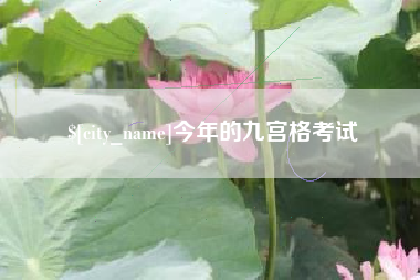 鄂尔多斯今年的九宫格考试