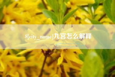 鄂尔多斯九宫怎么解释