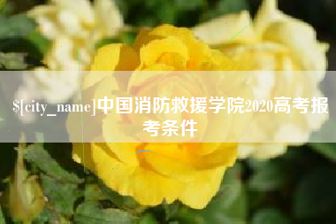 鄂尔多斯中国消防救援学院2020高考报考条件