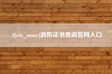 鄂尔多斯消防证书查询官网入口