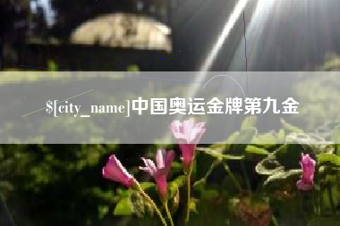 鄂尔多斯中国奥运金牌第九金