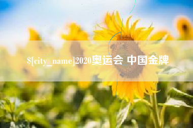 鄂尔多斯2020奥运会 中国金牌