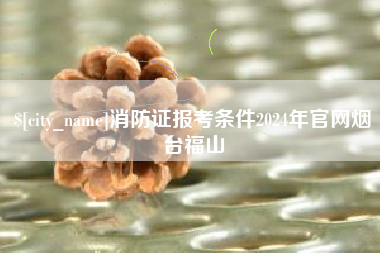 鄂尔多斯消防证报考条件2024年官网烟台福山